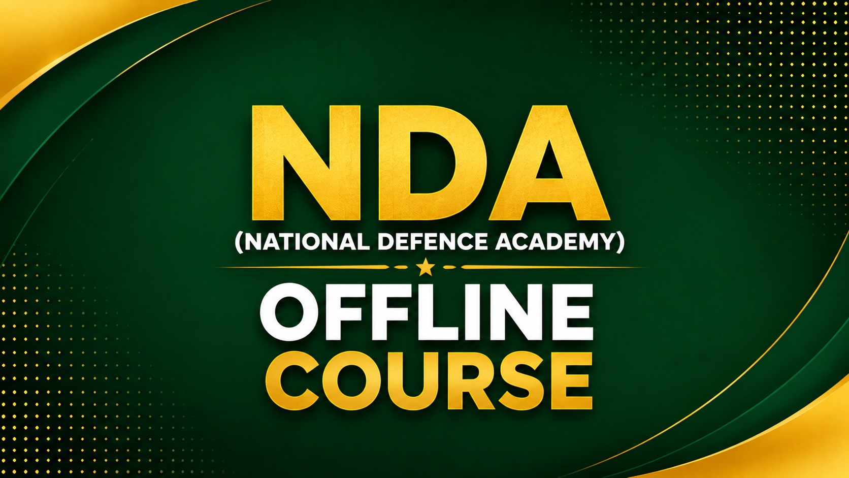 NDA (National Defence Academy) OFFLINE COURSE